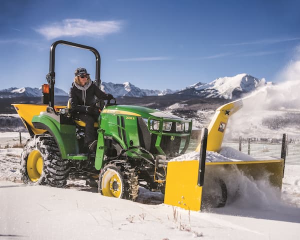 Garden tractor with snowblower for 2024 sale